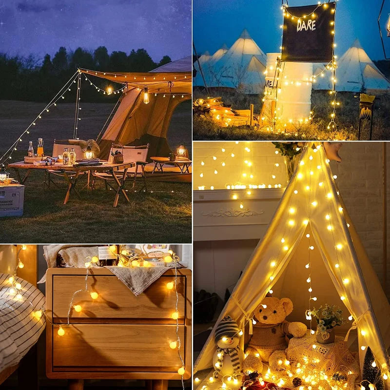 10M Ball LED String Lights USB/Battery Outdoor Fairy Lights Garden Garland For Festoon Party Home Christmas Decoration